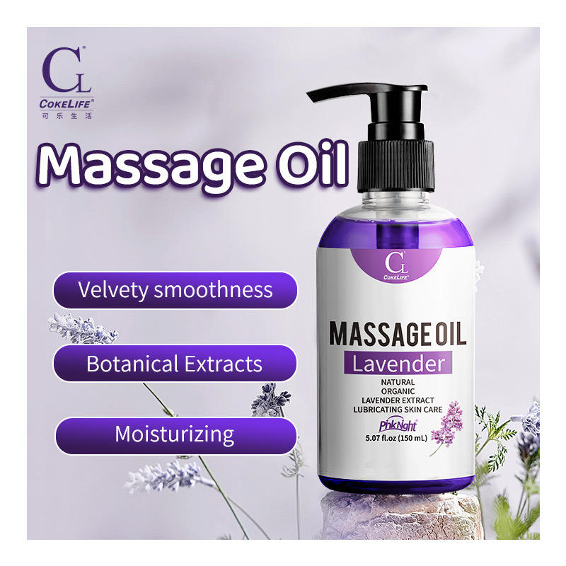 PINK NIGHT Lavender body massage oil | Lavender oil spa massage oils for the massage of body promote blood circulation relieve sore muscles 250ml
