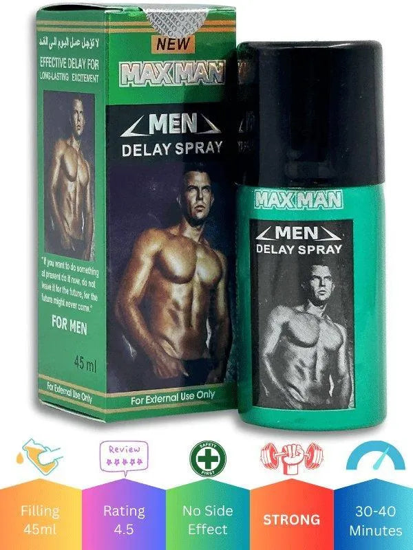 Maxman Men Delay Spray For Men (Green) Timing Spray 45ML